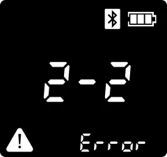 Error 2-2表示画面
