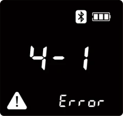 Error 4-1表示画面